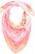 Ulla Popken Square Tie Dye Scarf Light Pink - Accessoires - 