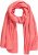 Ulla Popken Muslin Scarf Dark Coral - Accessoires - 