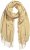 Ulla Popken Fringed Scarf Dark Putty - Accessoires - 