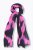 Ulla Popken Two Tone Fringed Hem Scarf Bold Pink - Accessoires - 