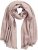Ulla Popken Fringed Hem Knit Scarf Mocha Brown - Accessoires - 