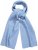 Ulla Popken Ribbed Knit Scarf Blue - Accessoires - 
