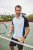 JP1880 FLEXNAMIC® QuickDry Tennis Polo Black-White-Blue - Sportbekleidung & outdoor - Sportbekleidung in große größen für herren