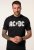 JP1880 AC/DC Classic Logo Band T-Shirt Black - Herren-T-Shirts - Herren-T-Shirts in großen Größen