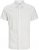 Jack & Jones Breeze Linen Blend Short Sleeve Shirt White - Herrenhemden - Herrenhemden in großen Größen