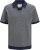 Jack & Jones Ceaston Knit Short Sleeve Sweater Grey/Blue - Herren-sweater und -hoodies - Herren-Sweater und -Hoodies in großen Größen