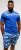 Kam Jeans 5002 Palm Tree Panel Tee And Short Set Electric Blue - Herren-T-Shirts - Herren-T-Shirts in großen Größen