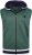 Kam Jeans TS005 Retro Tracky Set (Shorts/Sleeveless Hoodie) Racing Green - Herrenkleidung - Herrenkleidung in großen Größen