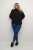 Kaffe Curve Ditta Smock Bluse Tiefschwarz - Blusen & Tuniken - 