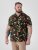 D555 Gordon Hawaiian AOP Cuvan Collar Resort Short Sleeve Black - Herrenhemden - Herrenhemden in großen Größen