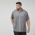 North Latitude 61116 Meliertes Piqué-Kurzarmshirt Grau - Polo-shirts für herren - Polo-Shirts für Herren in großen Größen