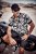 JP1880 Skull Pattern Jersey Short Sleeve Shirt Black - Herrenhemden - Herrenhemden in großen Größen