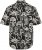 JP1880 Skull Pattern Jersey Short Sleeve Shirt Black - Herrenhemden - Herrenhemden in großen Größen
