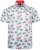 Kam Jeans 6067 Flamingo and Palm Tree Short Sleeve Shirt Blue - Herrenhemden - Herrenhemden in großen Größen