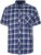 Kam Jeans 6369 Checked Short Sleeve Shirt Blue - Herrenhemden - Herrenhemden in großen Größen