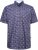 Kam Jeans P044 Premium Floral Printed Moonlight - Kurzarmhemden - Herren Kurzarmhemden Große Größen