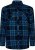Kam Jeans 6353 Western Check Shirt Navy - Herrenhemden - Herrenhemden in großen Größen