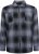 Kam Jeans 6354 Zip Through Check Shirt Charcoal - Herrenhemden - Herrenhemden in großen Größen