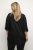 Kaffe Curve Nana Hemd-Tunika Tiefschwarz - Blusen & Tuniken - 