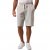 JP1880 Bermuda Sweatshorts Relaxed Fit Grey - Herrenshorts - Herrenshorts in großen Größen
