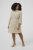 Kaffe Curve Milla Short Shirt Dress Chinchilla/Chalk Stripe - Minikleider - 