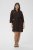 Kaffe Curve Mille Short Shirt Dress Black Coffee Brown - Minikleider - 