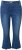 Ulla Popken Cropped Flared Eyelet Jeans Denim Blue - Jeans & Hosen in Großen Größen – Plus Size - 