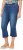 Ulla Popken Cropped Flared Eyelet Jeans Denim Blue - Jeans & Hosen in Großen Größen – Plus Size - 