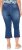 Ulla Popken Cropped Flared Eyelet Jeans Denim Blue - Jeans & Hosen in Großen Größen – Plus Size - 