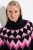 Ulla Popken Neon Alpine Pattern Long Sleeve Turtleneck Sweater Light Pink - Hoodies & Sweatshirts - Kuschelige Sweatshirts, Hoodies & Strick