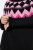 Ulla Popken Neon Alpine Pattern Long Sleeve Turtleneck Sweater Light Pink - Hoodies & Sweatshirts - Kuschelige Sweatshirts, Hoodies & Strick