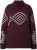 Ulla Popken Aztec Pattern Turtleneck Sweater Plum - Hoodies & Sweatshirts - 