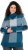 Ulla Popken Grand Check Long Sleeve Sweater Teal - Hoodies & Sweatshirts - 