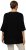 Ulla Popken Oversized 3/4 Sleeve V-Neck Sweater Black - Hoodies & Sweatshirts - 