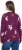 Ulla Popken Eco Cotton Leaf Pattern Long Sleeve Sweater Forest Berry - Hoodies & Sweatshirts - 