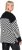 Ulla Popken Graphic Stripe Long Sleeve Turtleneck Sweater Black - Hoodies & Sweatshirts - 