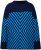 Ulla Popken Graphic Stripe Long Sleeve Turtleneck Sweater Navy - Hoodies & Sweatshirts - 