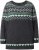 Ulla Popken Norwegian Style Pastel Tone Long Sleeve Sweater Dark Grey Melange - Hoodies & Sweatshirts - 