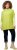 Ulla Popken Oversized Knit Sweater Vest Lime Green - Hoodies & Sweatshirts - 