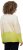 Ulla Popken Block Stripe Long Sleeve V-Neck Sweater Lime Green - Hoodies & Sweatshirts - 