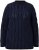 Ulla Popken Openwork Chenille Sweater Navy - Hoodies & Sweatshirts - 