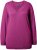 Ulla Popken Soft Fine Knit Pullover V-Neck Sweatshirt Dark Lilac - Hoodies & Sweatshirts - 