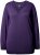 Ulla Popken Casual V-Neck Long Sleeve Sweater Deep Violet - Hoodies & Sweatshirts - 