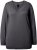 Ulla Popken Casual V-Neck Long Sleeve Sweater Charcoal Grey Melange - Hoodies & Sweatshirts - 