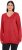 Ulla Popken Casual V-Neck Long Sleeve Sweater Salsa - Hoodies & Sweatshirts - 