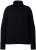 Ulla Popken Turtleneck Sweater with Ribbed Inserts Black - Hoodies & Sweatshirts - 
