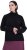 Ulla Popken Turtleneck Sweater with Ribbed Inserts Black - Hoodies & Sweatshirts - 