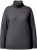 Ulla Popken Turtleneck Ribbed Trim Long Sleeve Sweater Charcoal Grey Melange - Hoodies & Sweatshirts - 