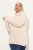 Ulla Popken Turtleneck Ribbed Trim Long Sleeve Sweater Nature Melange - Hoodies & Sweatshirts - Kuschelige Sweatshirts, Hoodies & Strick