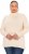 Ulla Popken Turtleneck Ribbed Trim Long Sleeve Sweater Nature Melange - Hoodies & Sweatshirts - 